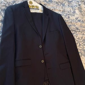 H&M Slim Fit Suit Navy Blue